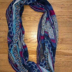 Patterned infinity scarf